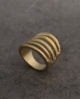24k vergoldeter Ring Spirale
